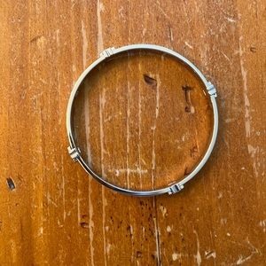 Tory Burch Silver Hinge Bracelet, Like New, Great Condition